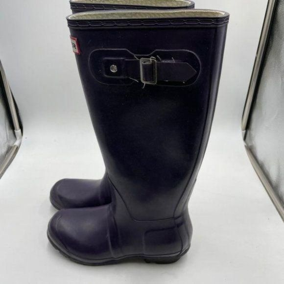 Hunter Purple Tall‎ Rain Boots - Picture 1 of 5
